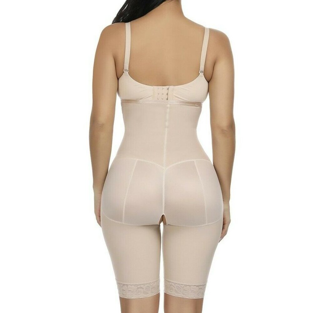 Above the Knee Underbust Side Zipper Superfit Tummy Control Body Shaper M - Picture 2 of 7